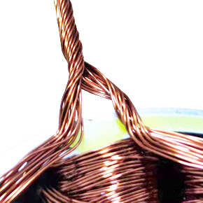 Multiple strand winding for lower thermal
